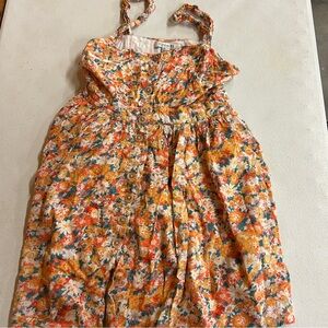 Forever 21 Orange Floral Dress - Size L